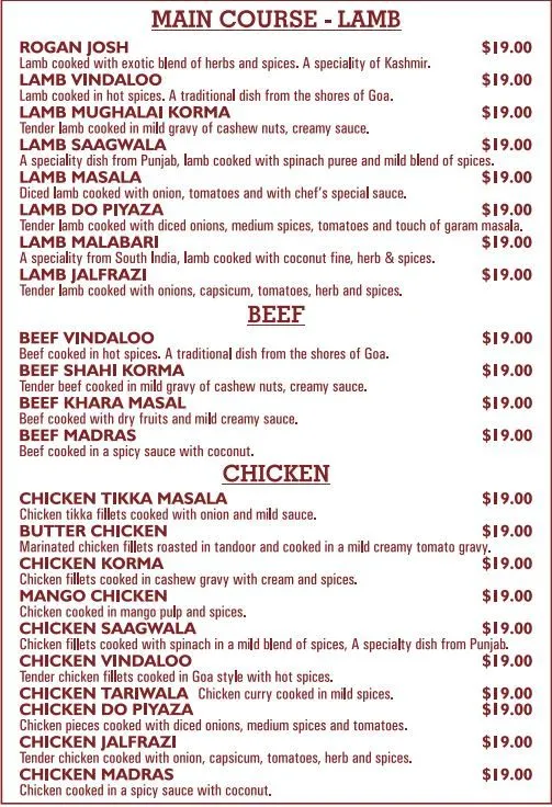 Main Course Takeaway